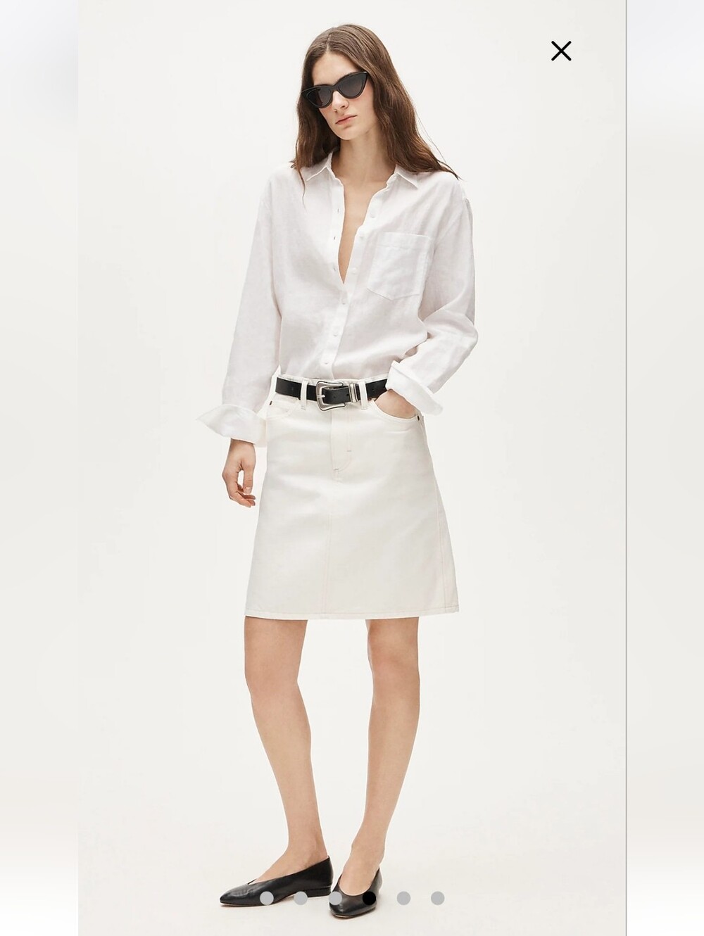 J.Crew Garçon classic button-up shirt in Baird McNutt Irish linen Sz0 $118 White - Picture 4 of 11